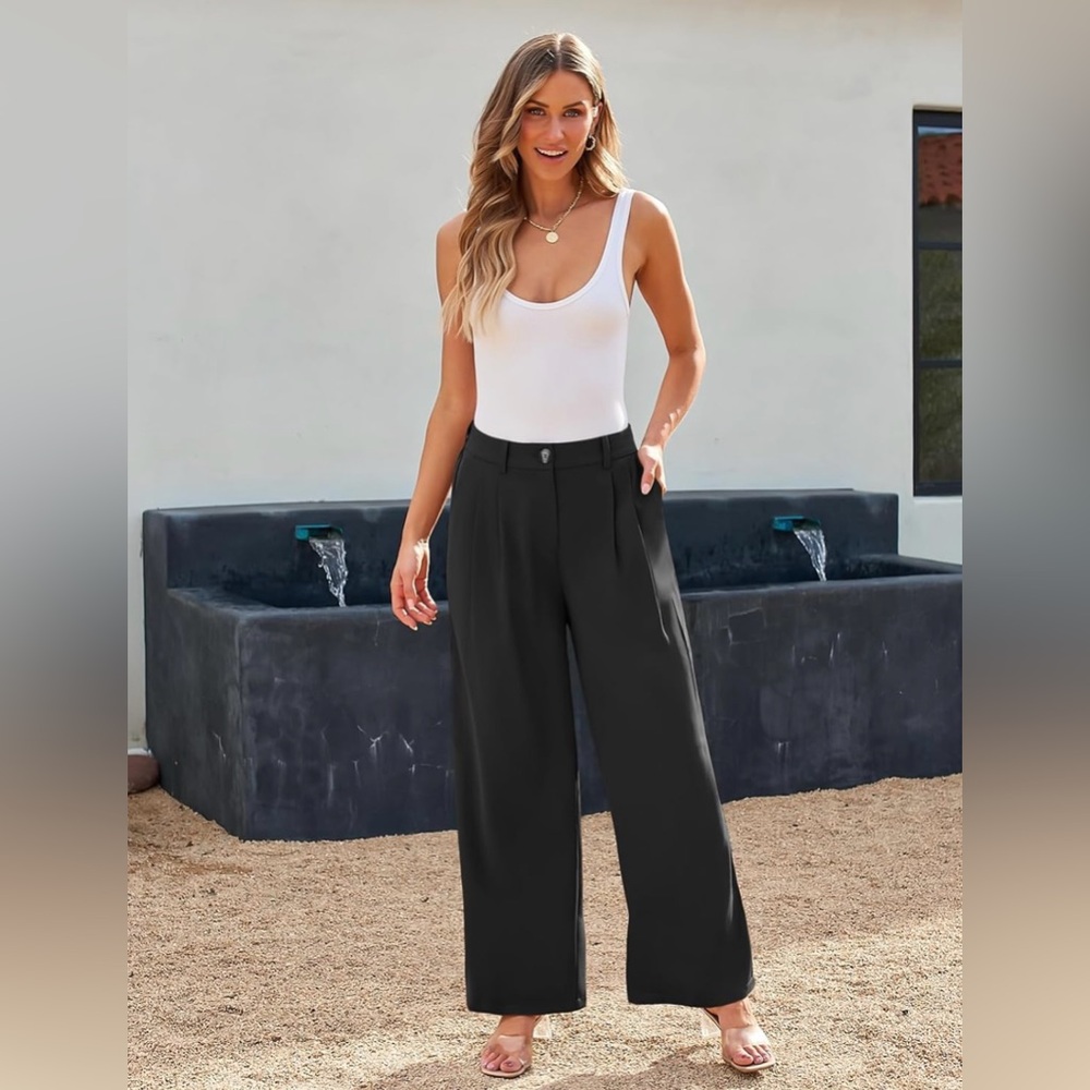 NWOT Petite High-waisted Wide Leg Pants